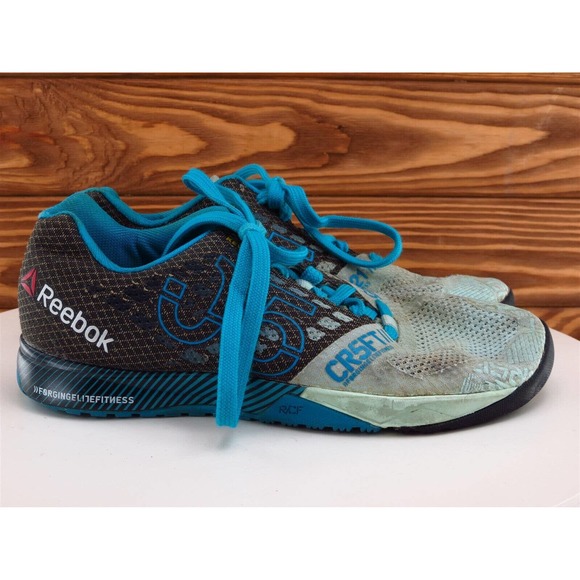 Reebok Size 7 Running Blue Fabric M Crossfit Lace Up - Picture 4 of 9